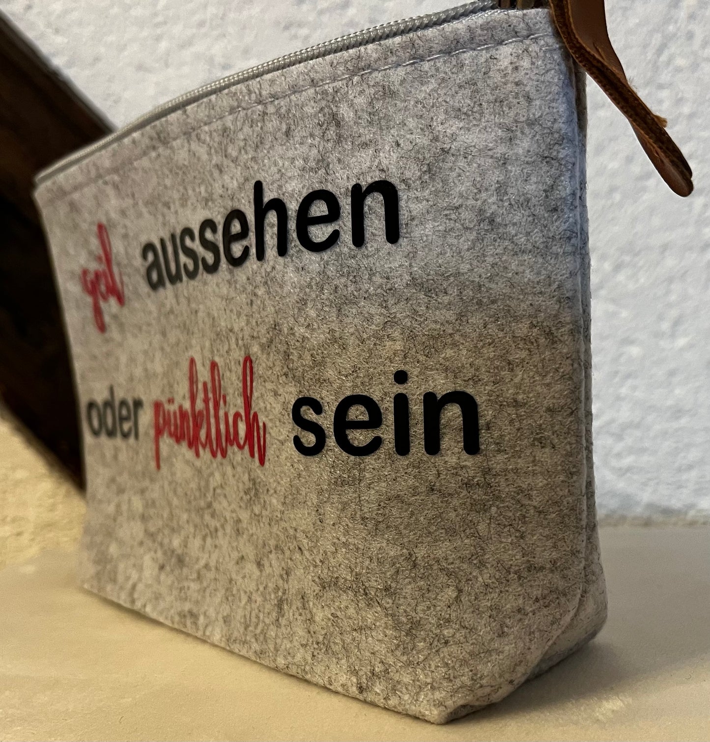Kosmetiktasche „geil aussehen oder…“
